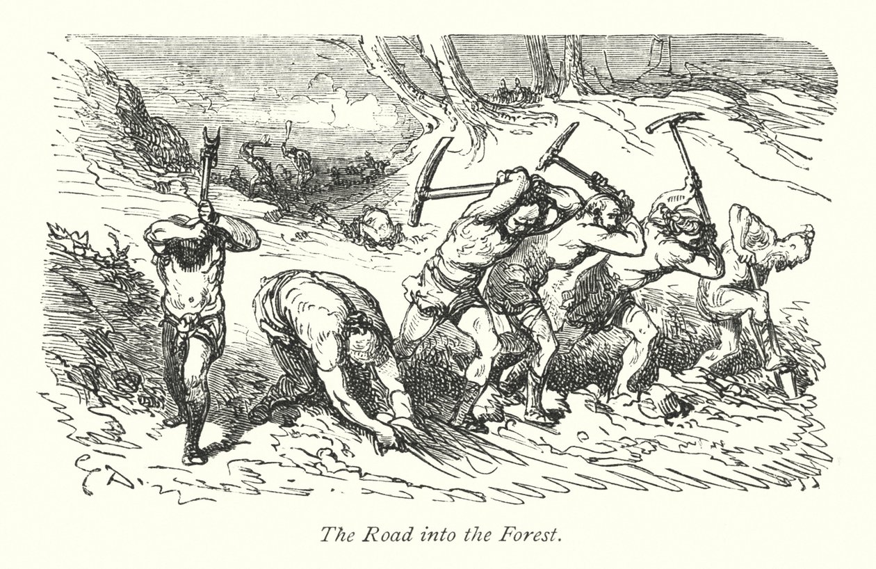 Forêt de Windsor (gravure) - Gustave Dore