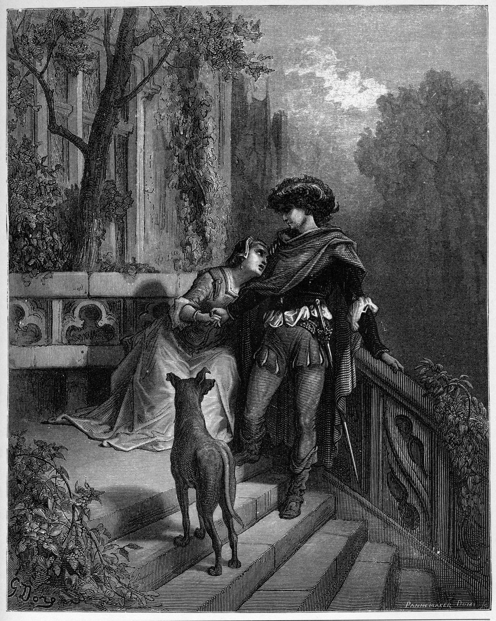 Les deux pigeons - des "Fables" de Jean de La Fontaine - Gustave Dore