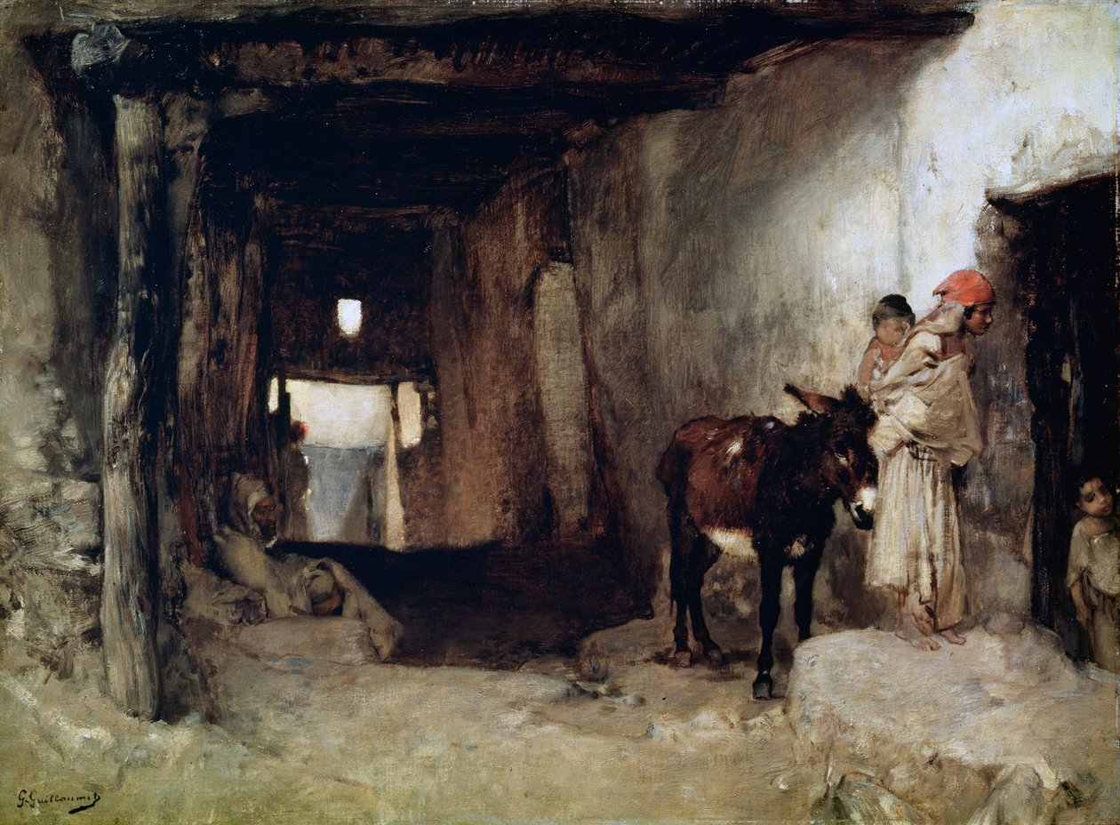Une maison dans le Sahara, années 1880 - Gustave Guillaumet