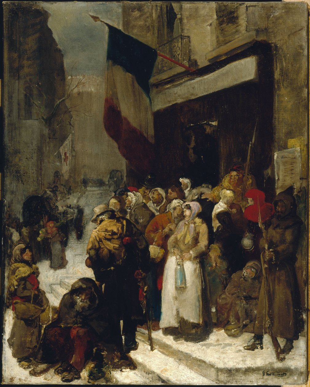 Cantine municipale, Saint-Martin, pendant le siège de Paris - Gustave Guillaumet