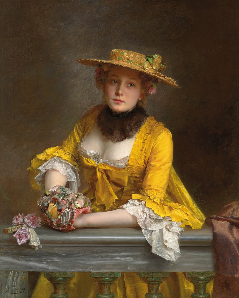 La robe jaune - Gustave Jacquet