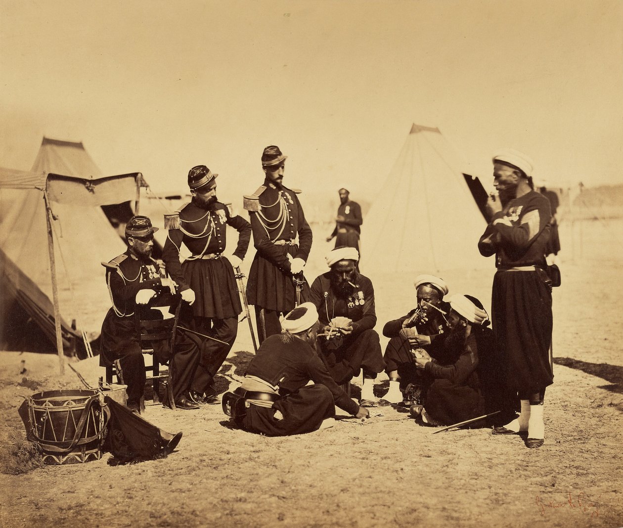 Camp de Châlons: Zouaves de la Garde au Bivouac - Gustave Le Gray