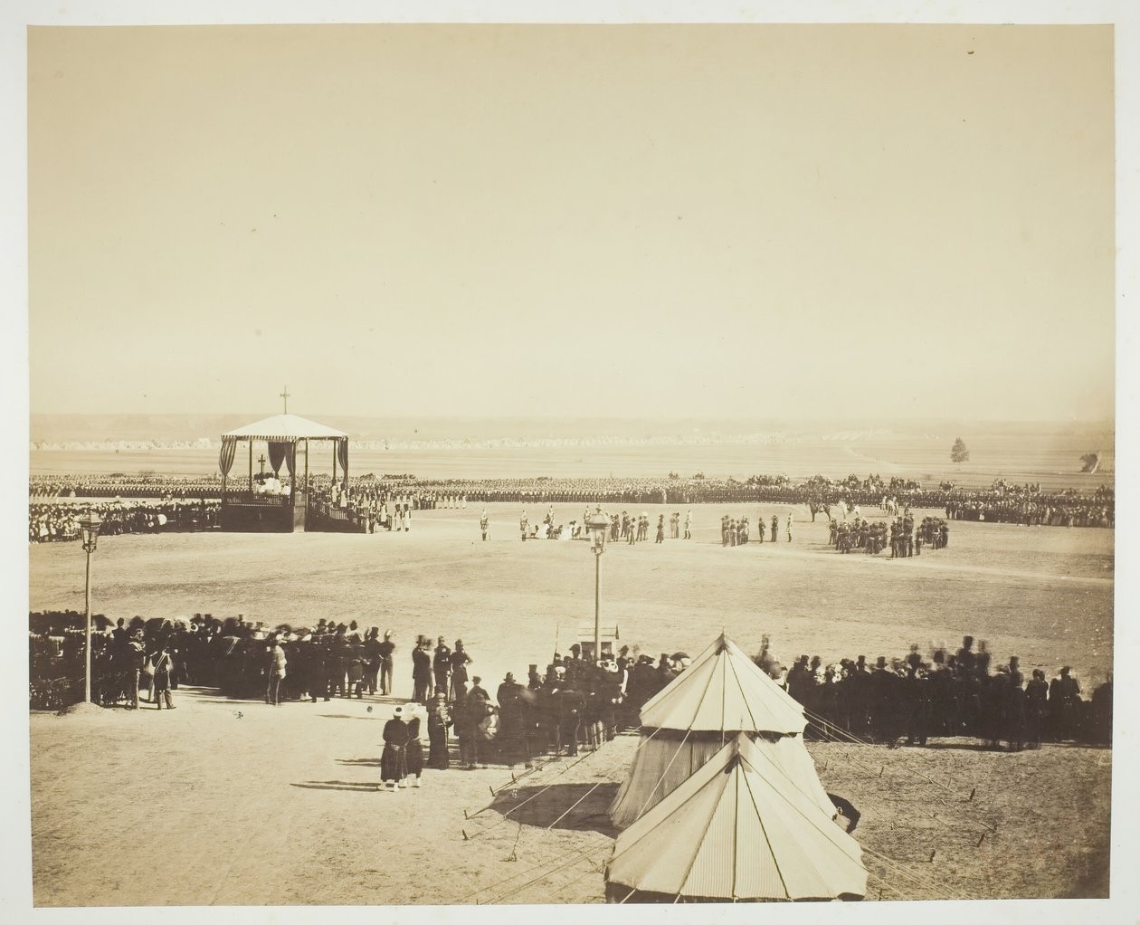 Messe, Camp de Châlons, 1857 - Gustave Le Gray