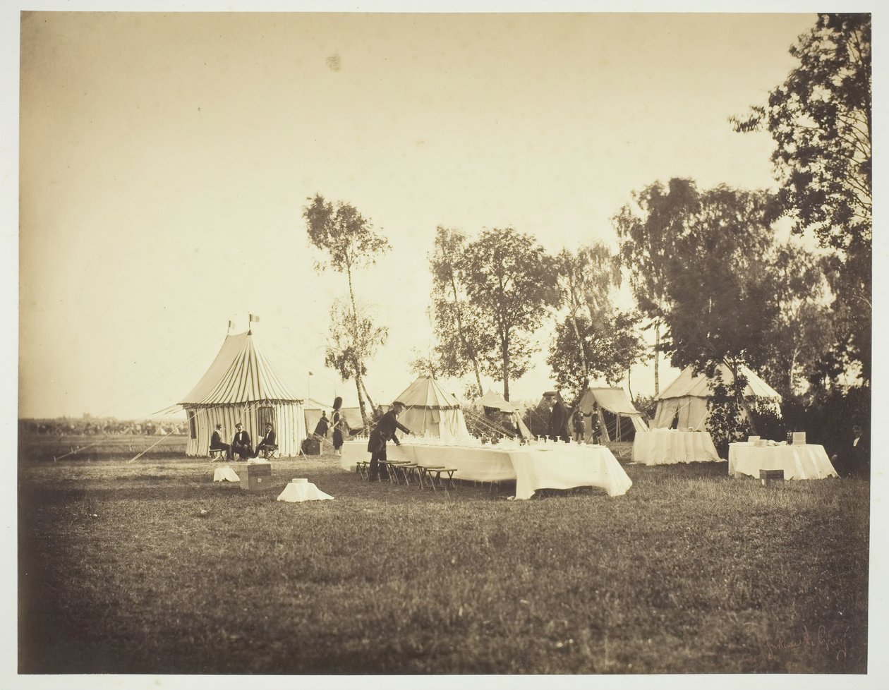Préparation de la table de l
