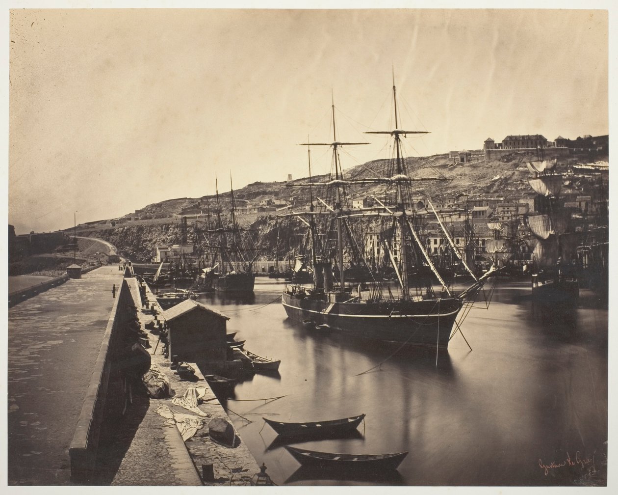 Le port et la ville de Sète-Méditerranée - Gustave Le Gray