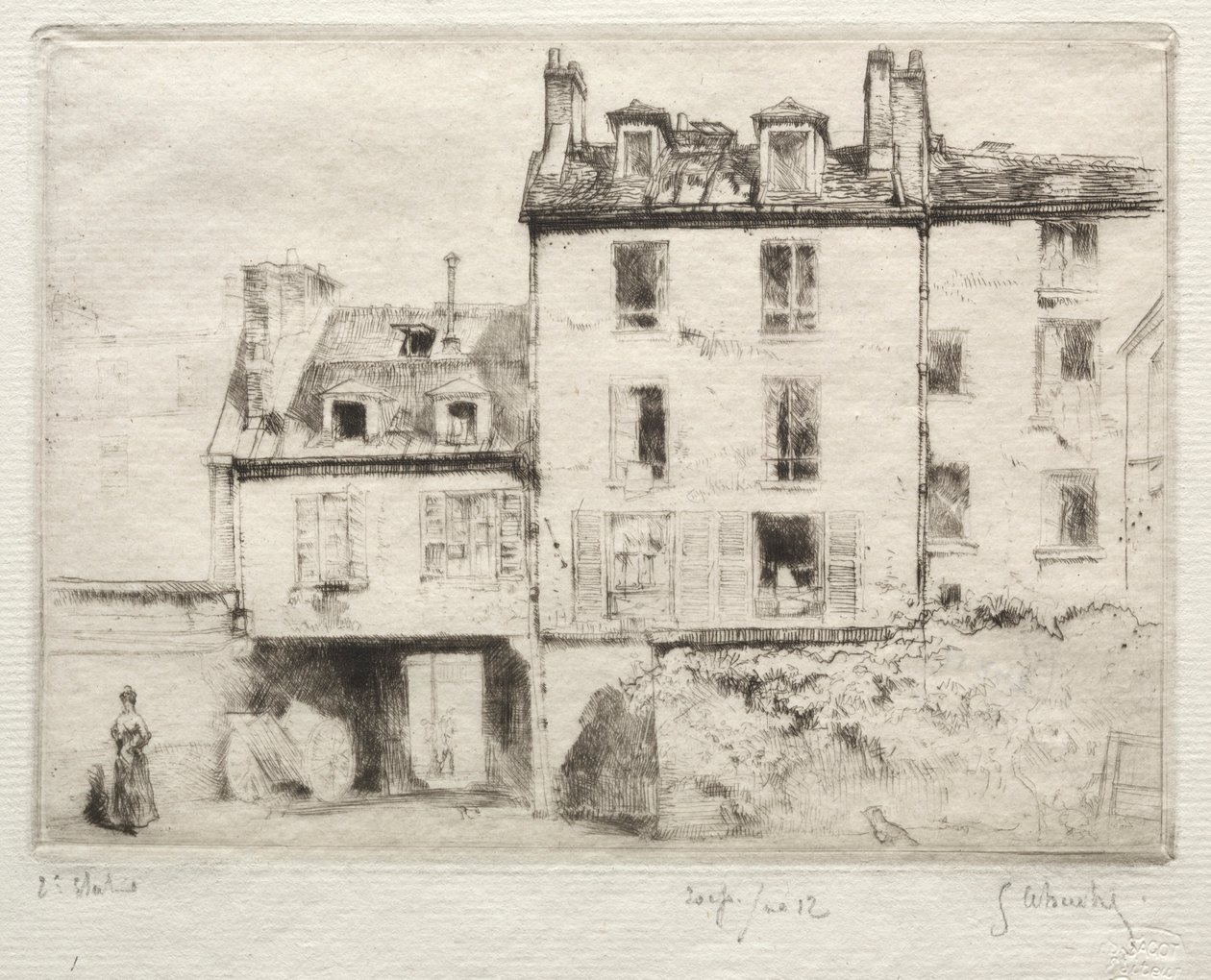 La rue Lacépède : la cour de l