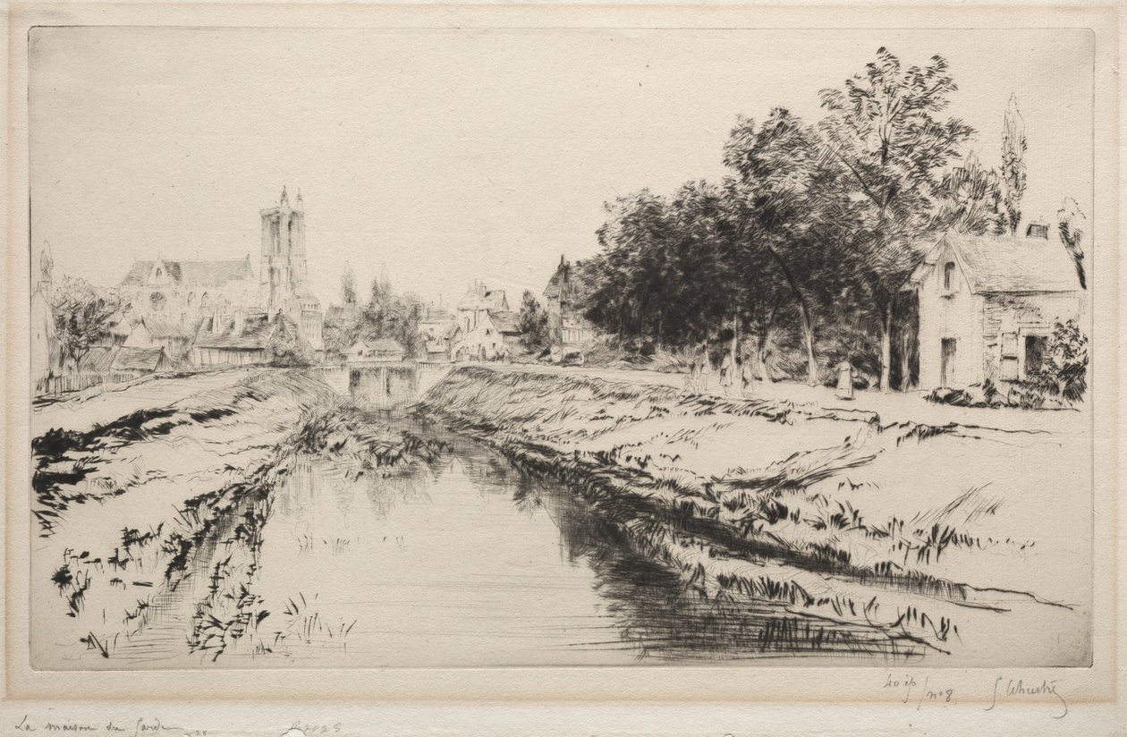 La guérite, Troyes, 1901 - Gustave Leheutre