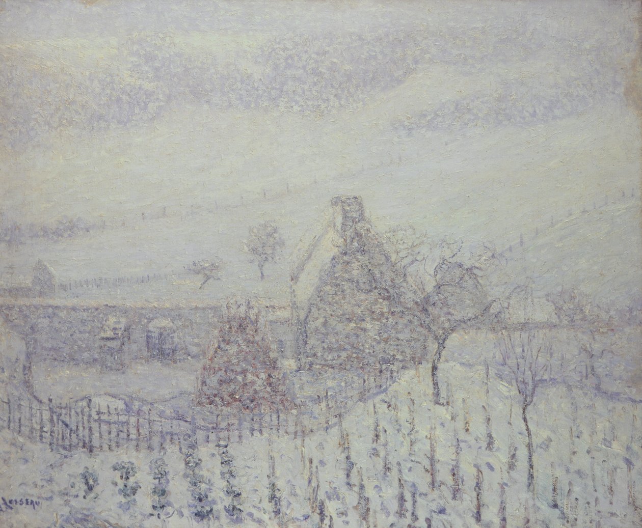 Tempête de neige à Hedouville - Gustave Loiseau