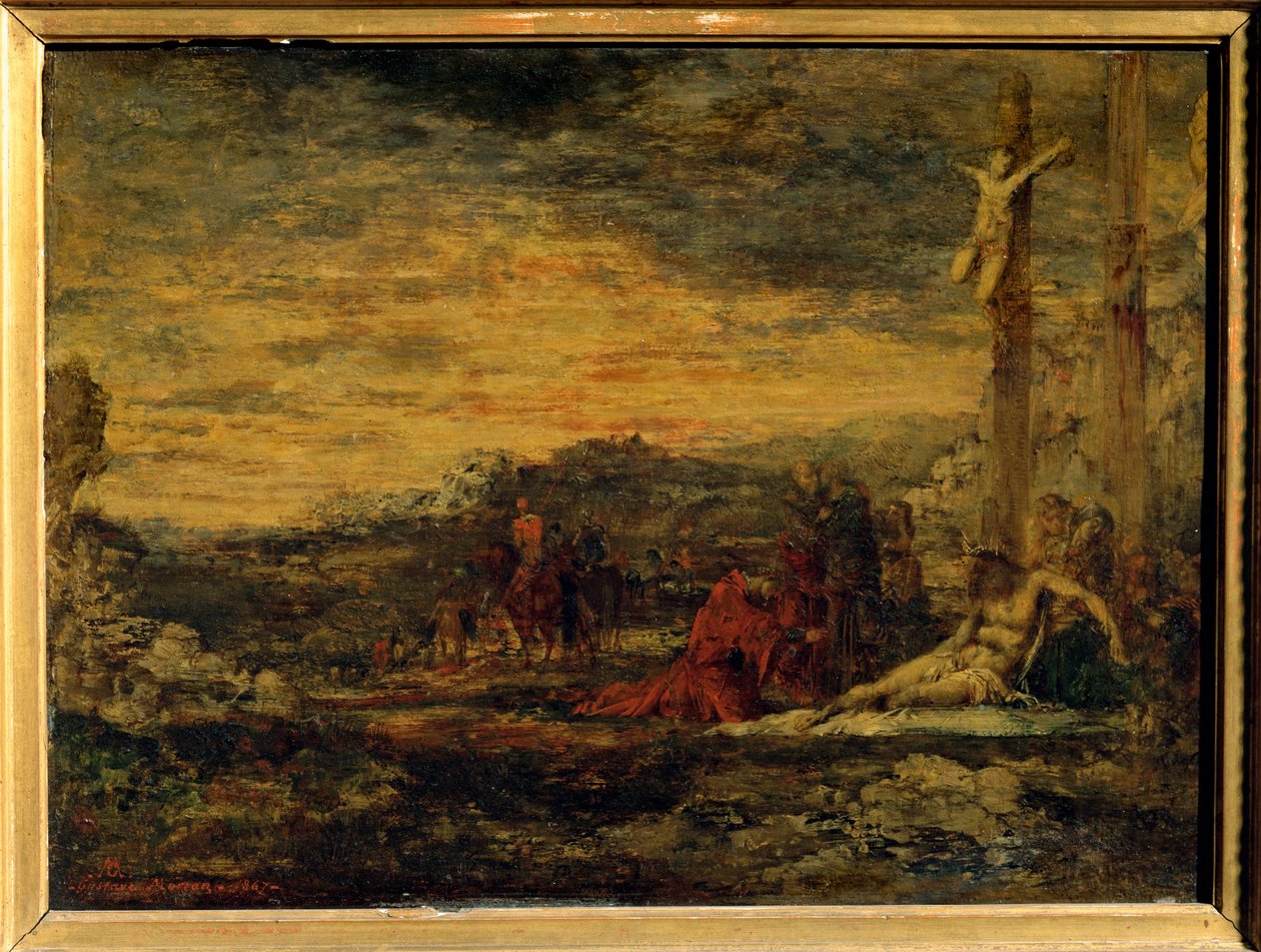 Calvaire (peinture sur bois) - Gustave Moreau