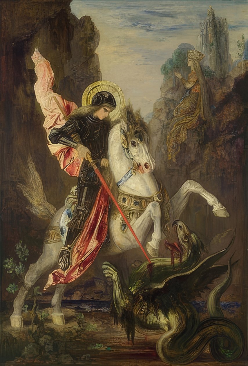 Saint Georges et le dragon. 1889-90 - Gustave Moreau