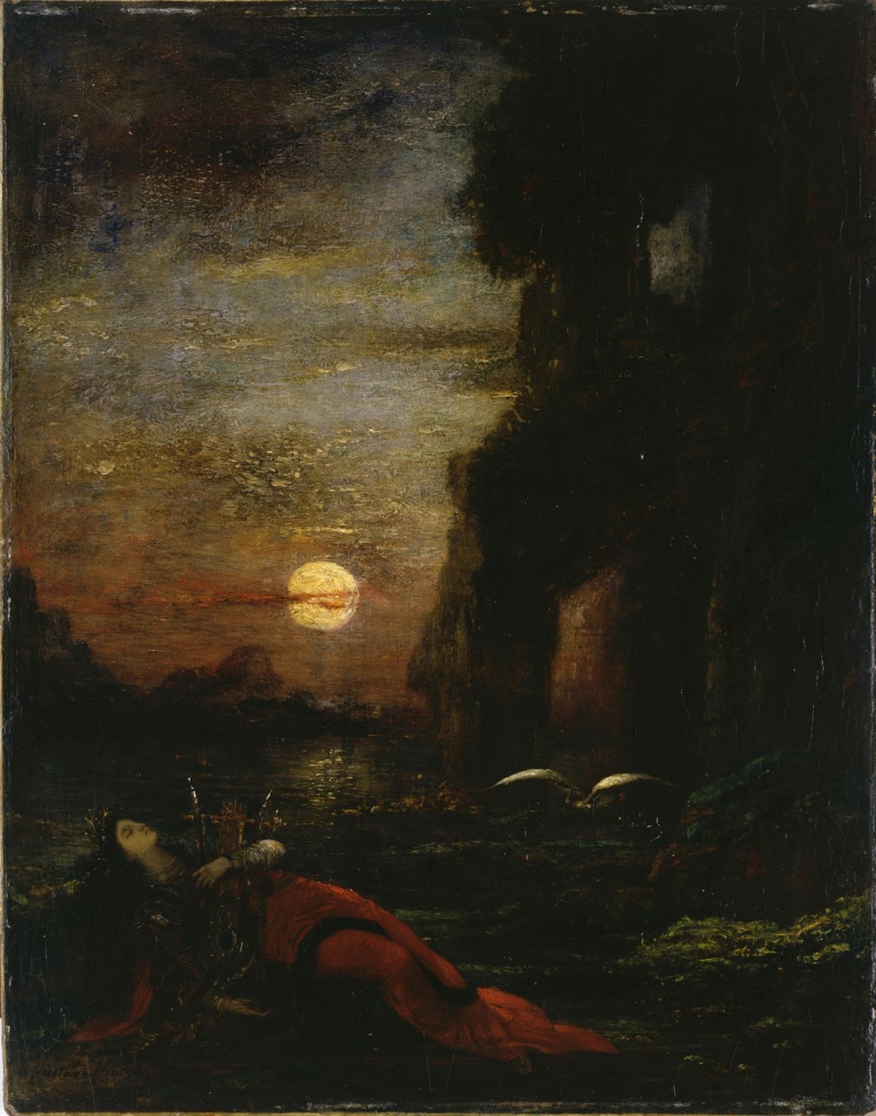 La mort de Sapho - Gustave Moreau