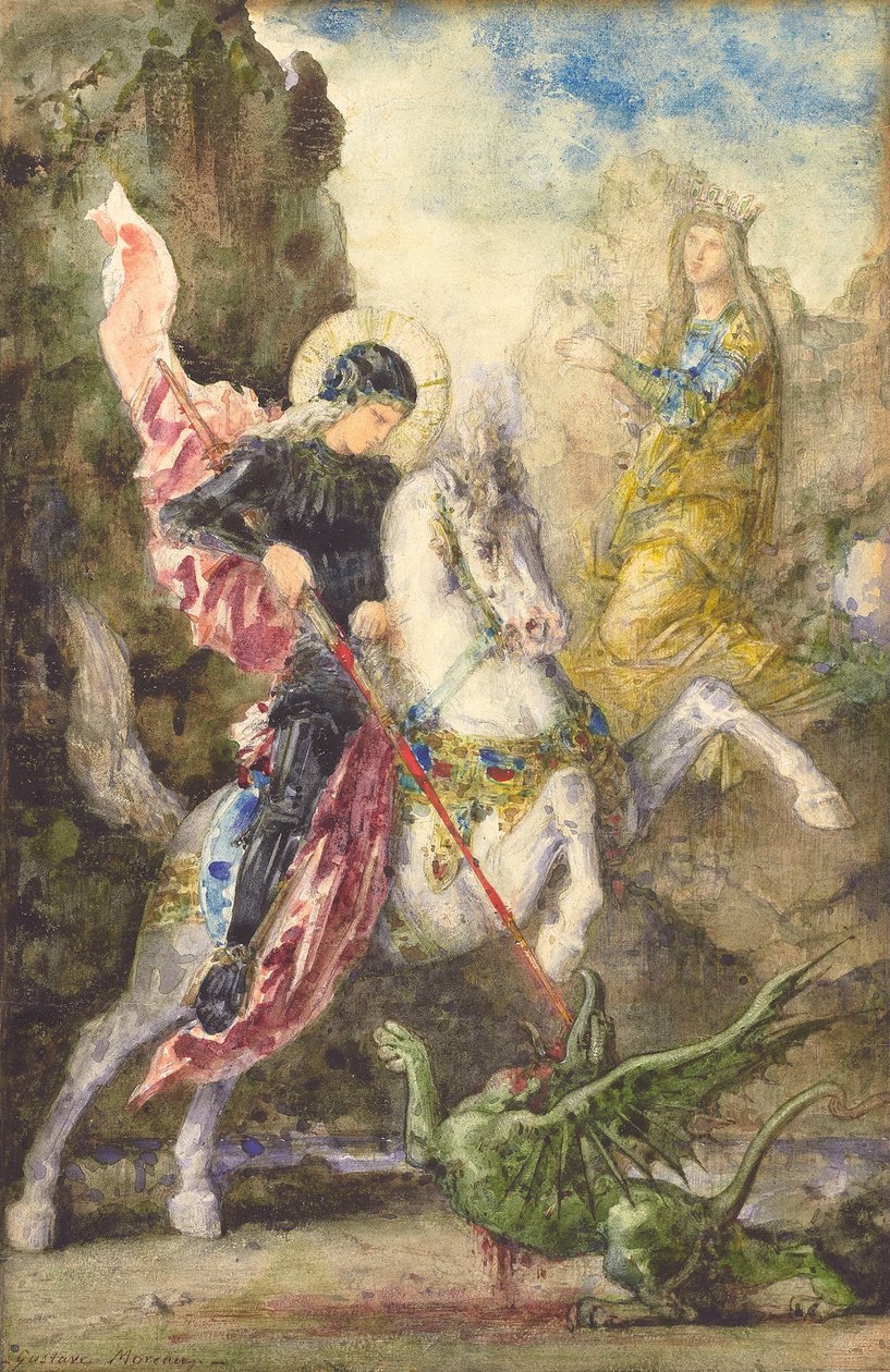 Saint Georges et le dragon, 1869 - Gustave Moreau