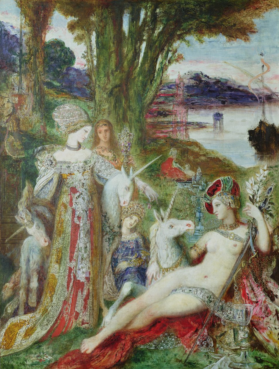 Les Licornes - Gustave Moreau