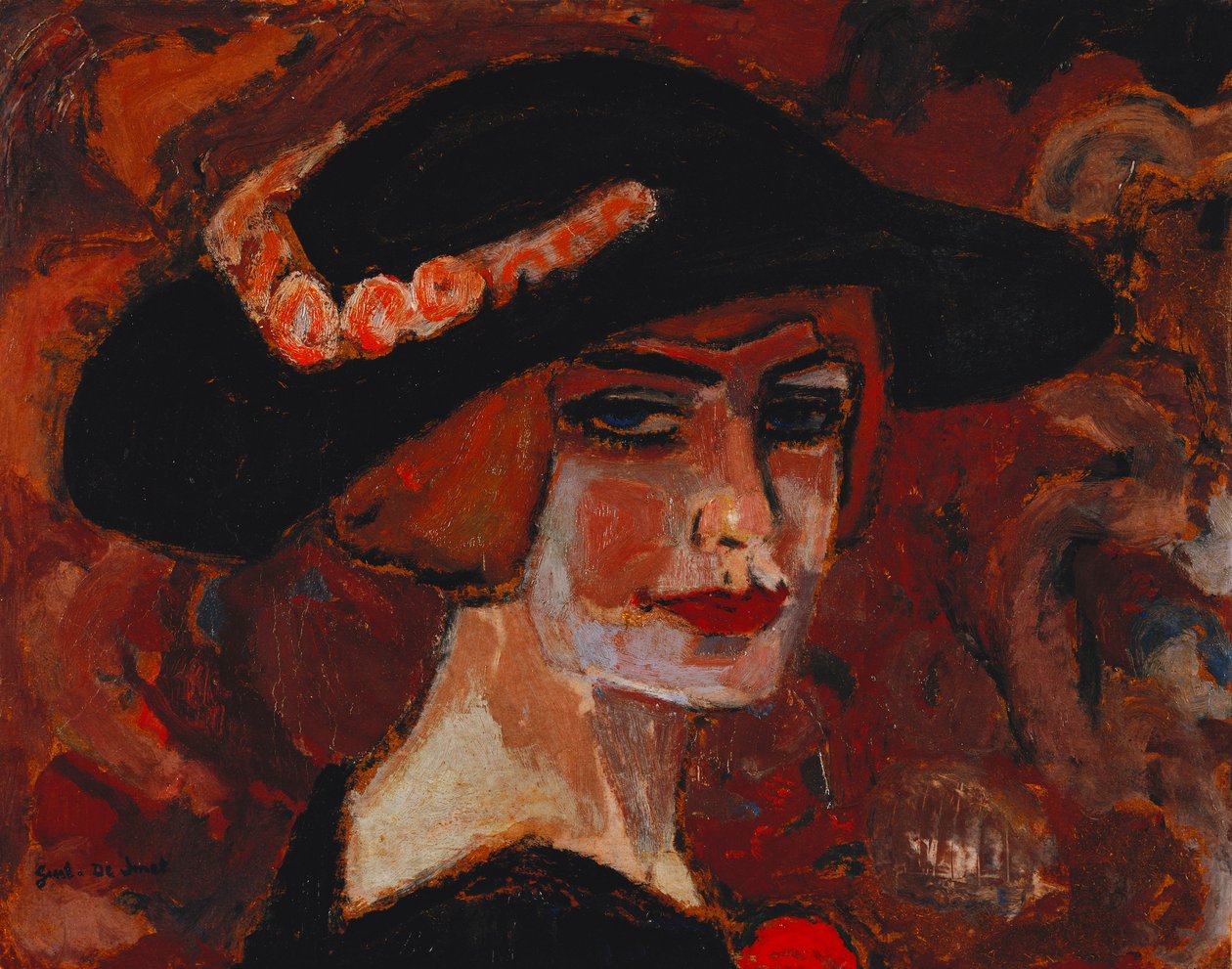 Jeune Fille au Chapeau - Gustave de Smet