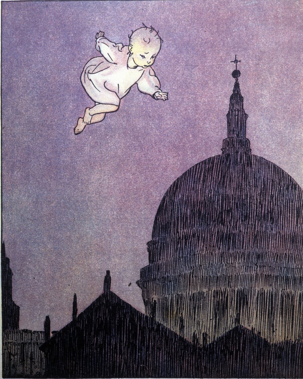 Illustration pour « La storia di Peter Pan », fable de James Matthew Barrie - Gustavo Gustavino Rosso