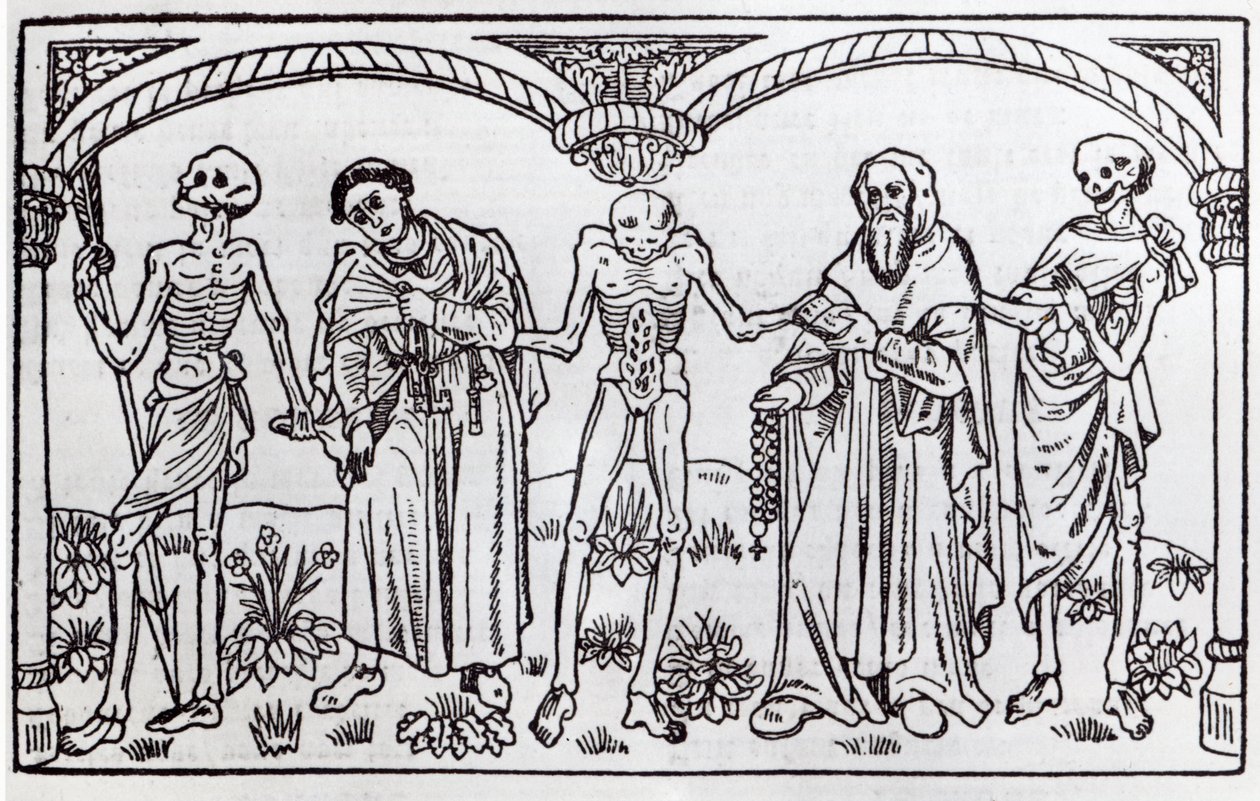 La mort prenant le moine et l