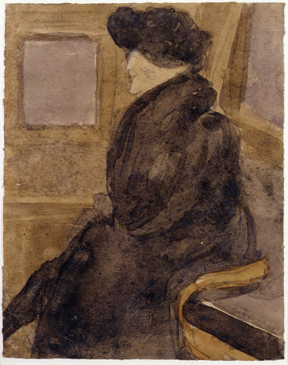 Vieille femme dans un tramway - Gwen John