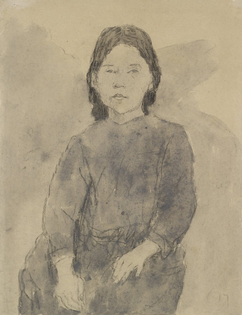 Fille assise (Marie Hamonet ?) - Gwen John