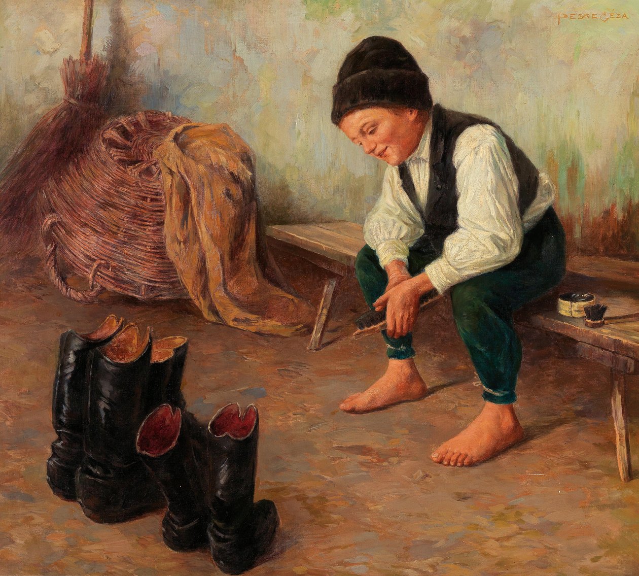 Le Nettoyeur de chaussures - Géza Peske