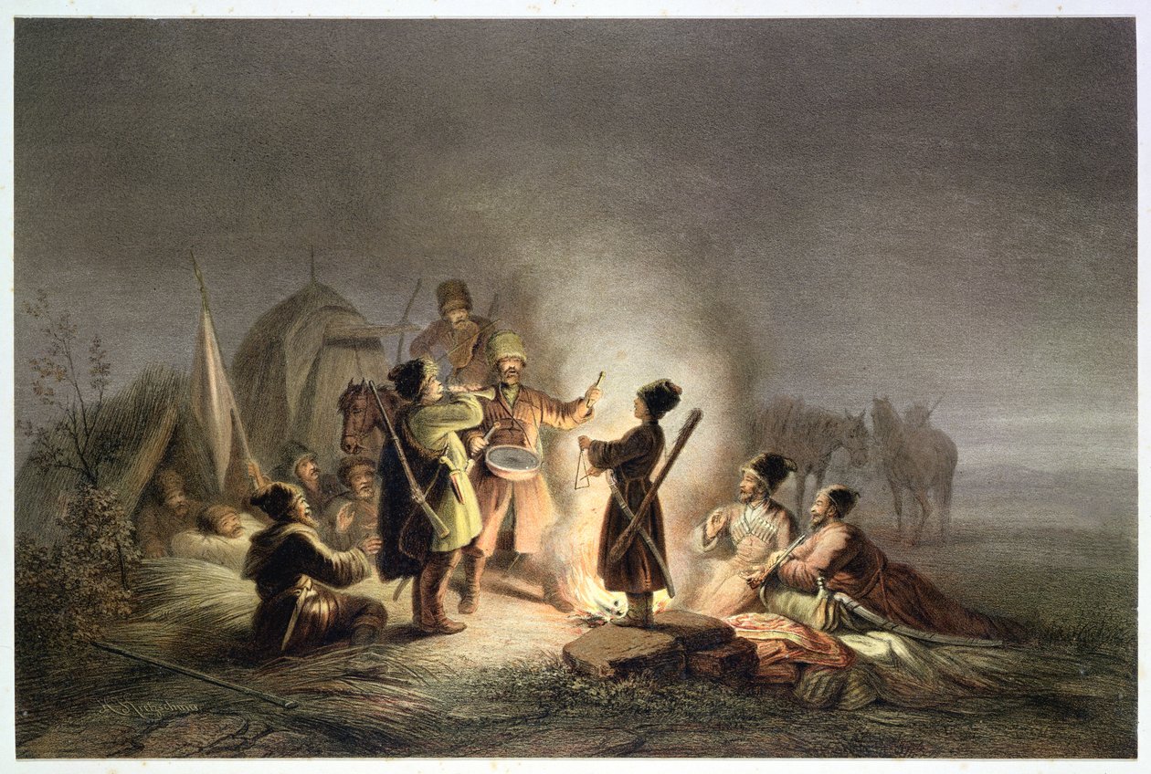 Autour du feu de camp - H. Kretzschmer