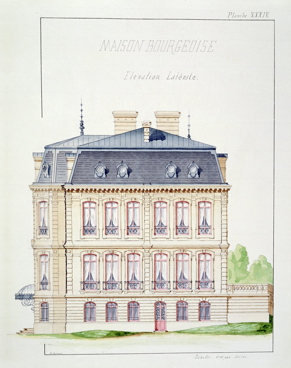 Élévation latérale d