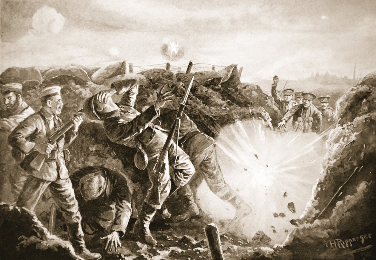 Le soldat Chillingworth aidant à bombarder l