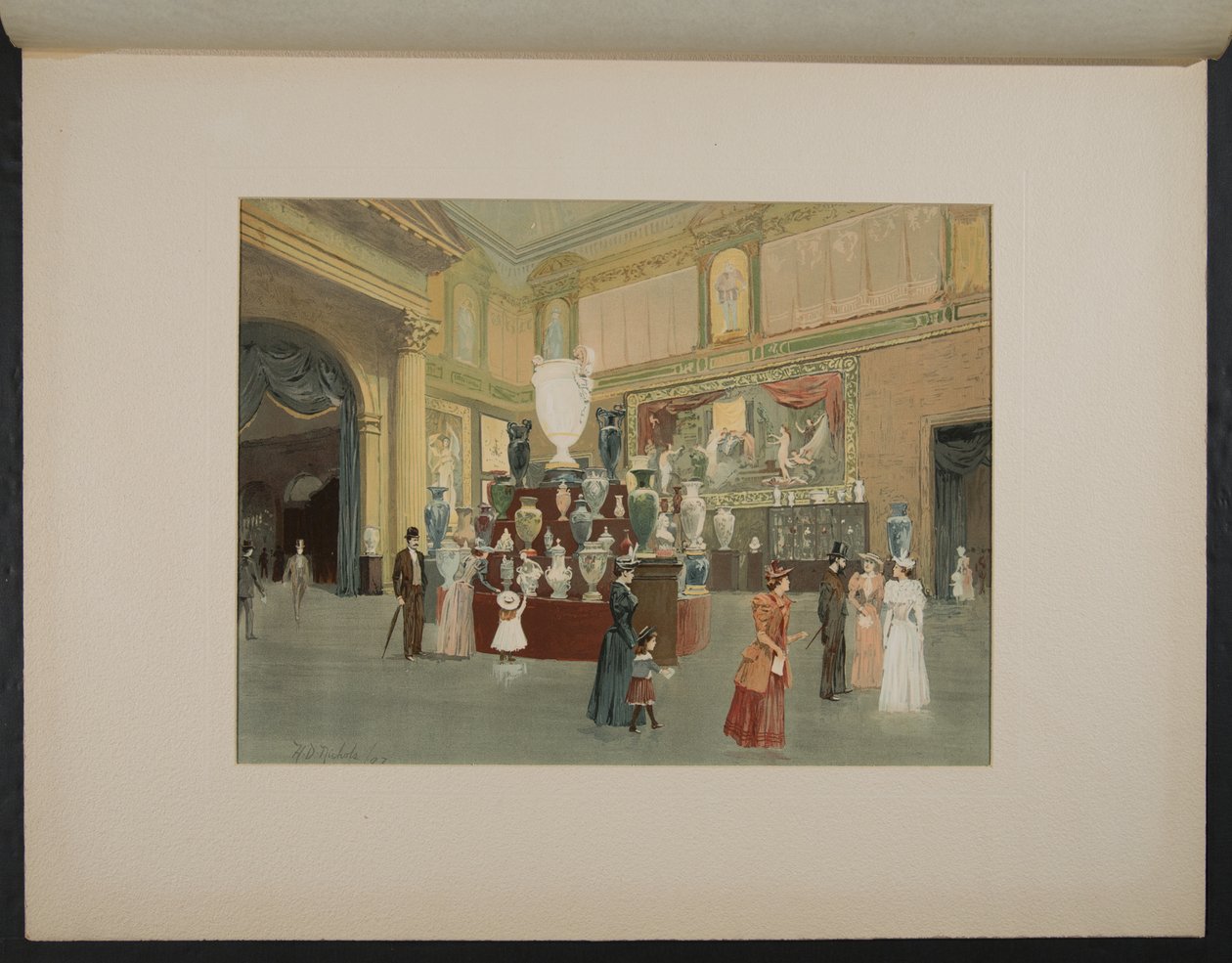Dans la section française, bâtiment des manufactures - H.D. Nichols