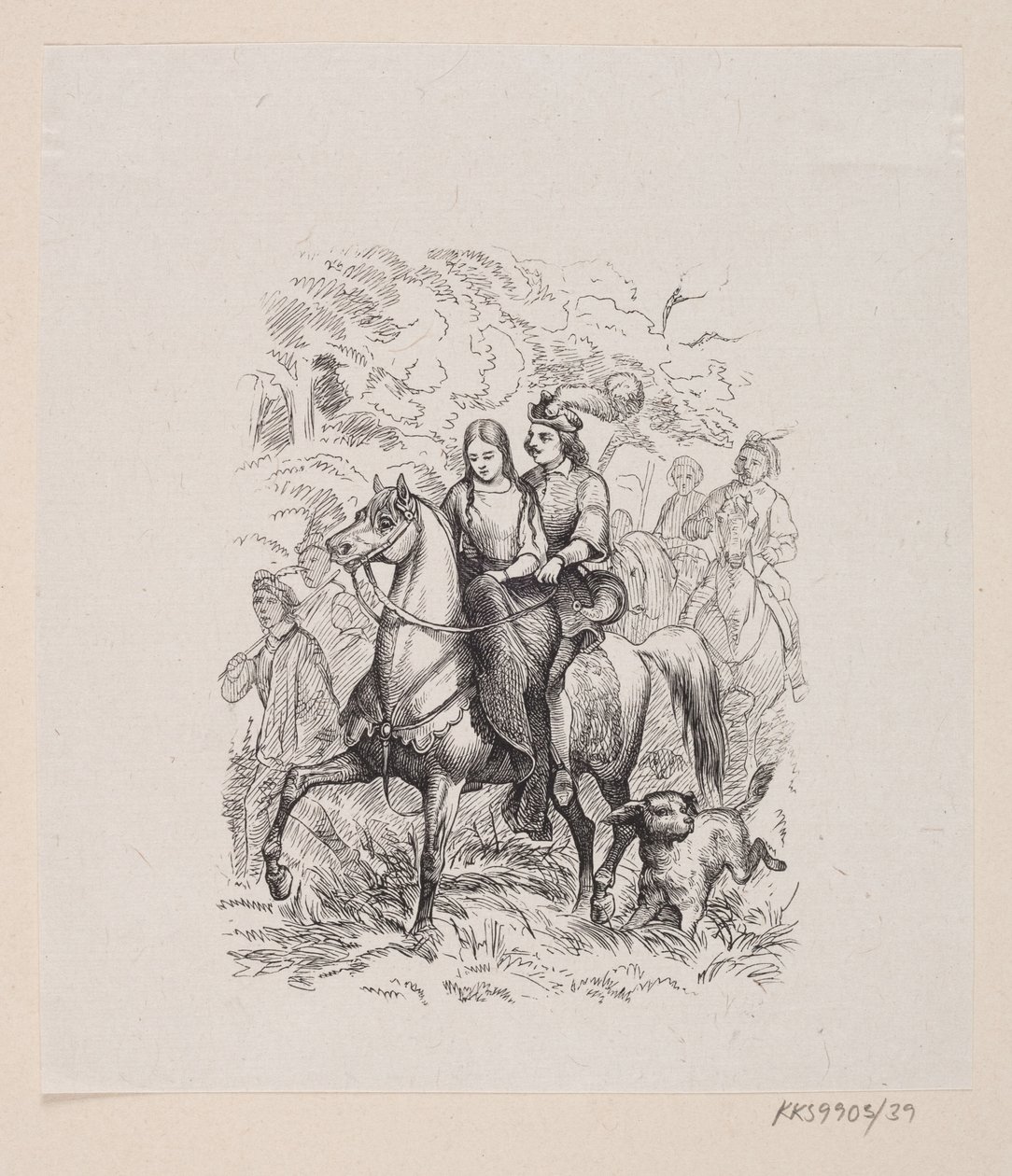 Illustration pour "Les Cygnes sauvages" dans H.C. Andersen, "Contes et histoires", Tome 1 - H.P. Hansen