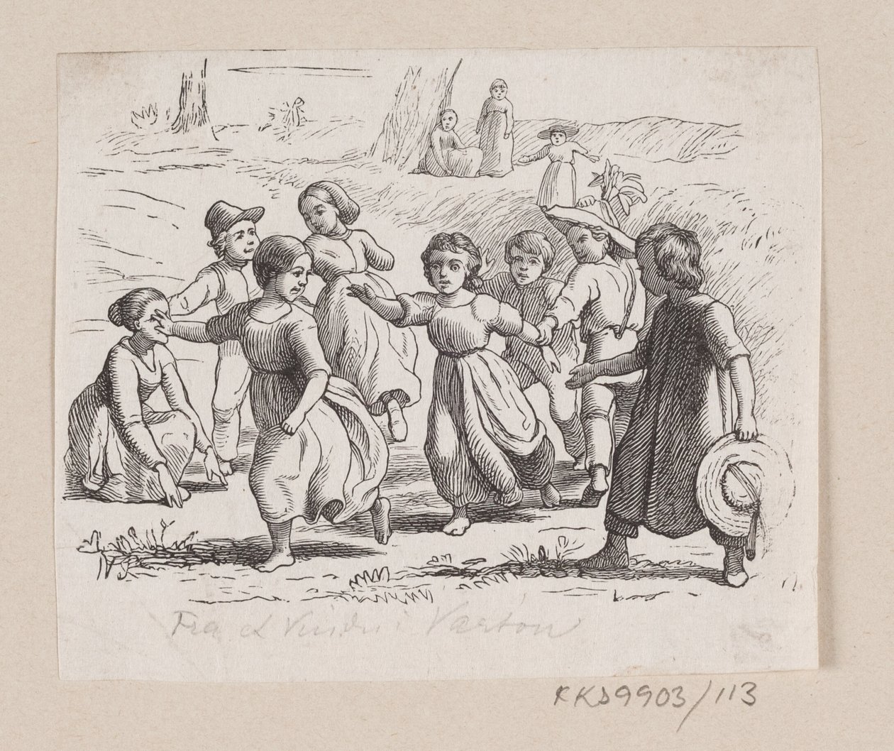 Illustration de "Fra et Vindue i Vartou" dans H.C. Andersen, "Contes et Histoires", Tome 2 - H.P. Hansen