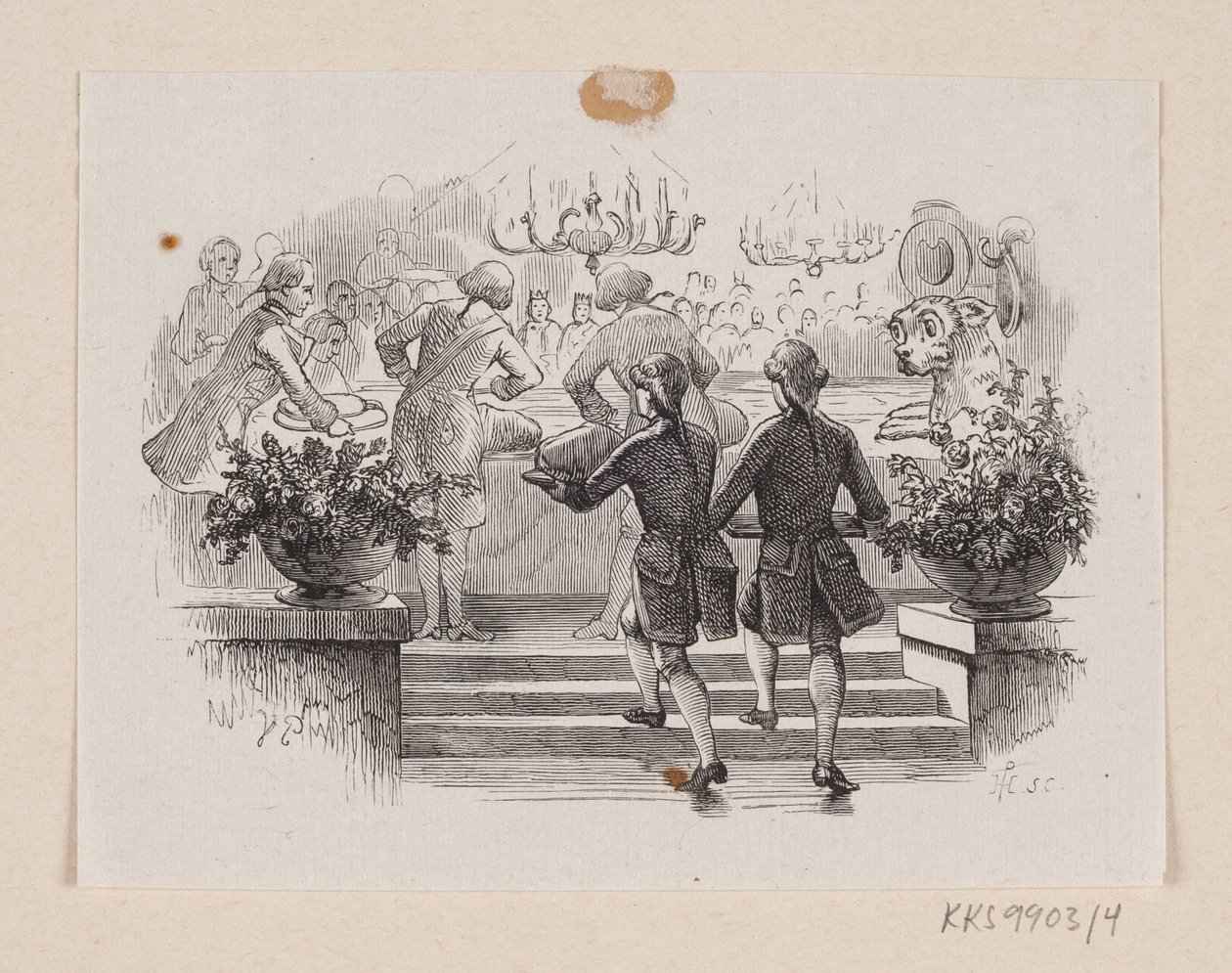 Illustration pour "Le Briquet" dans H.C. Andersen, "Contes et histoires", Tome 1 - H.P. Hansen