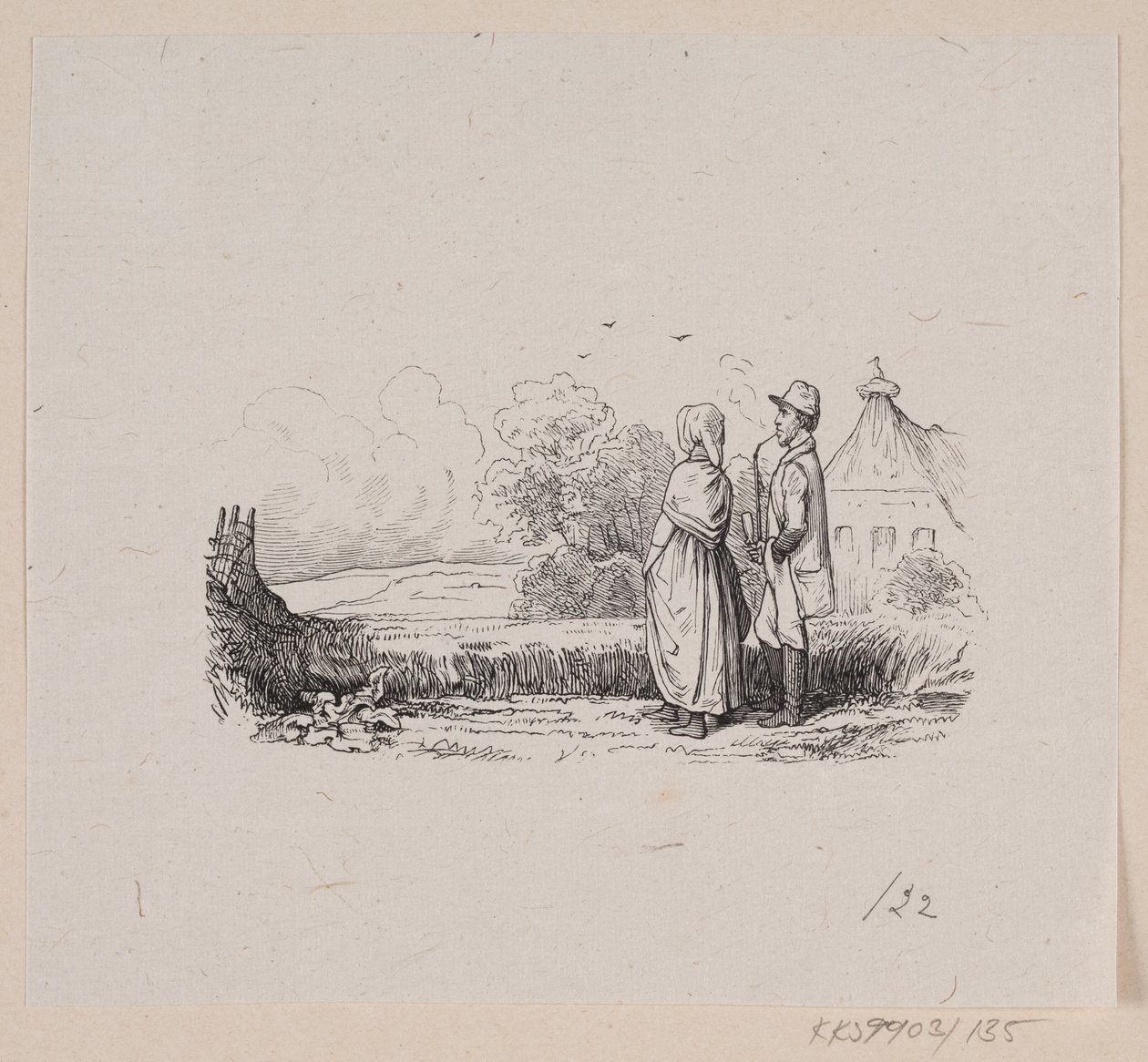 Illustration pour "Le Lin" dans H.C. Andersen, "Contes et Histoires", Tome 2 - H.P. Hansen