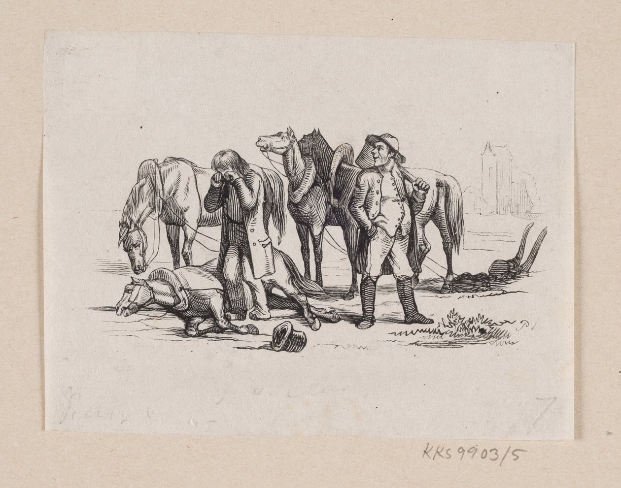 Illustration de "Le Petit Claus et le Grand Claus" dans H.C. Andersen, "Contes et Histoires", Tome 1 - H.P. Hansen