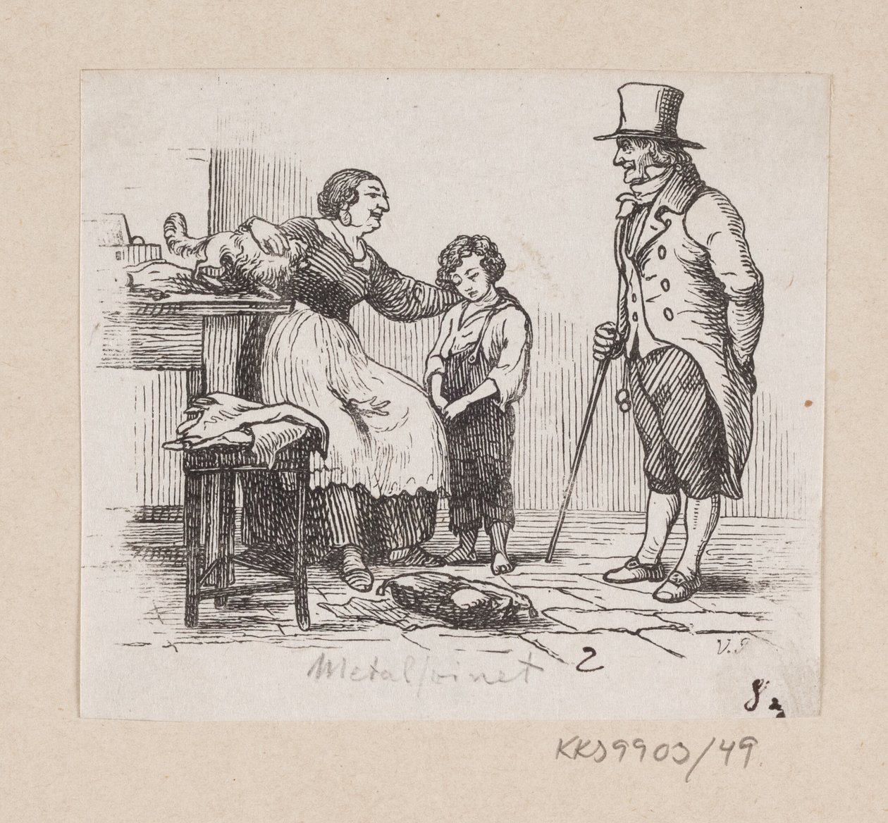 Illustration pour "Le Porc-épic" dans H.C. Andersen, "Contes et Histoires", Tome 1 - H.P. Hansen