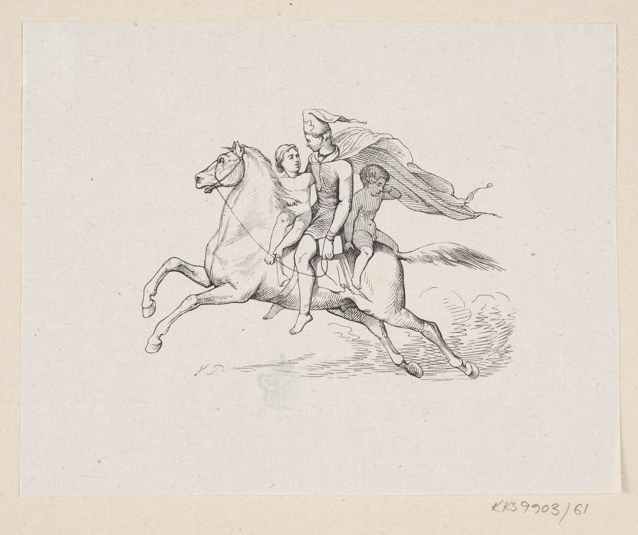 Illustration pour "Ole Lukøje" dans H.C. Andersen, "Contes et histoires", Tome 1 - H.P. Hansen