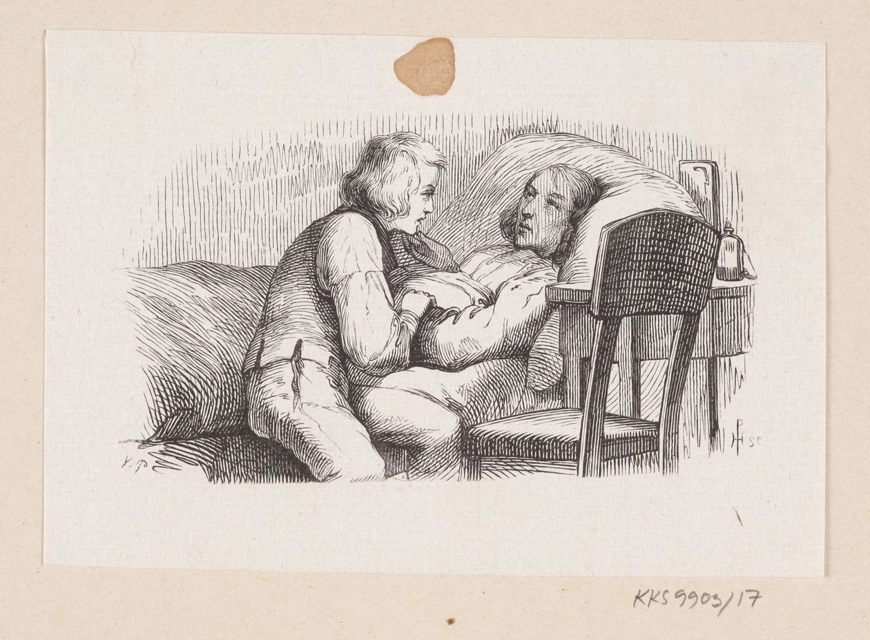 Illustration pour "Le compagnon de voyage" dans H.C. Andersen, "Contes et Histoires", Tome 1 - H.P. Hansen