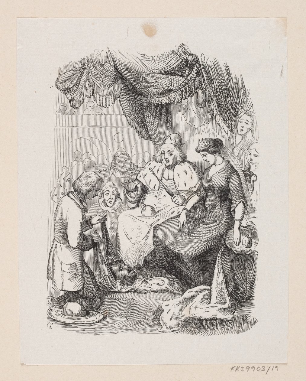 Illustration de "Reisekammeraten" dans H.C. Andersen, "Contes et histoires", Tome 1 - H.P. Hansen