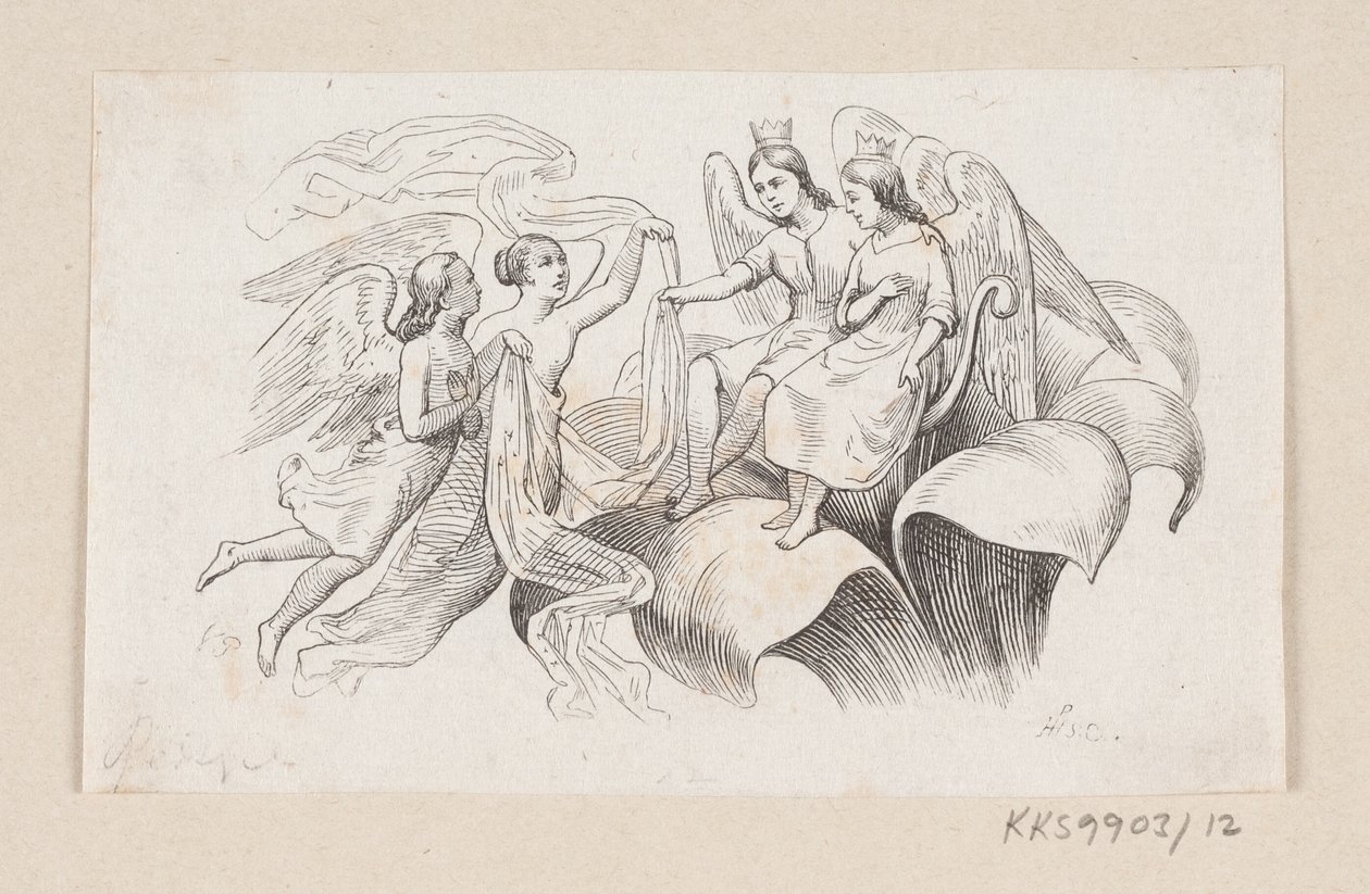 Illustration pour "Poucette" dans H.C. Andersen, "Contes et histoires", Tome 1 - H.P. Hansen