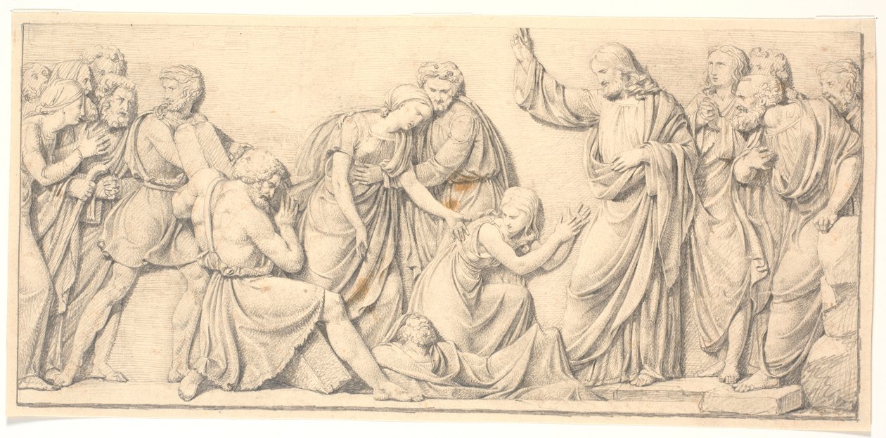 La résurrection de Lazare. Étude pour un relief divergent dans l