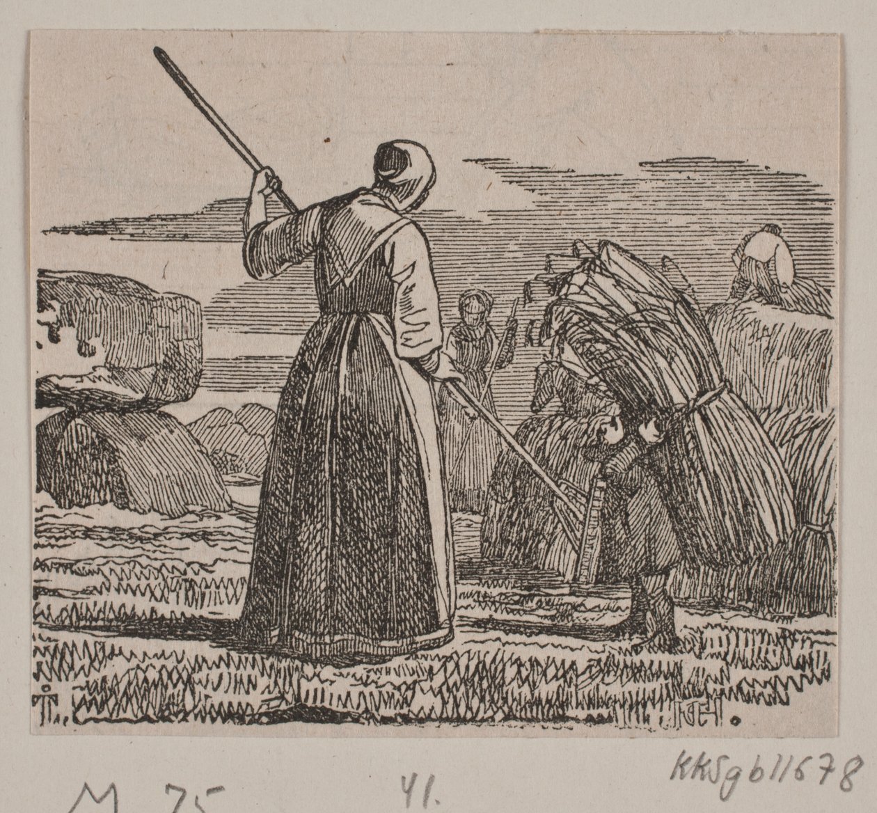 Illustration pour "La sage-femme et le troll" - H. C. Henneberg
