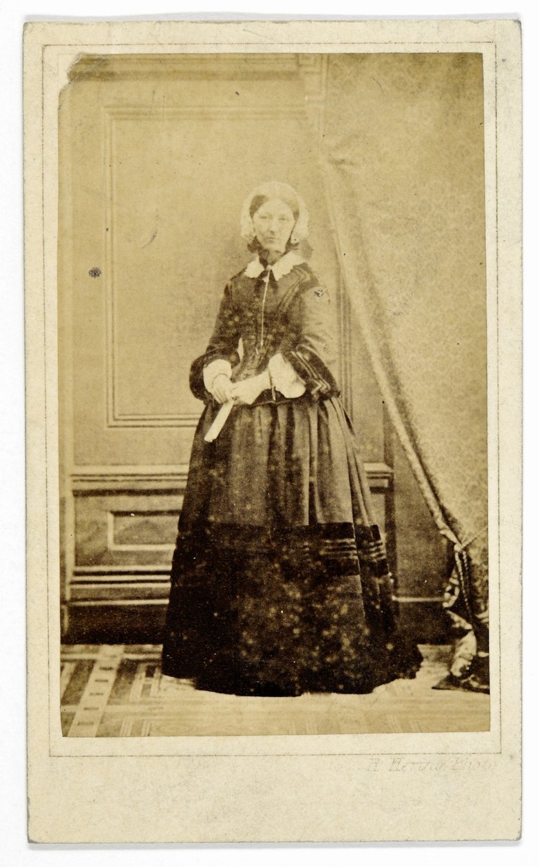 Carte-de-visite de Florence Nightingale, vers 1858 - H. Hering
