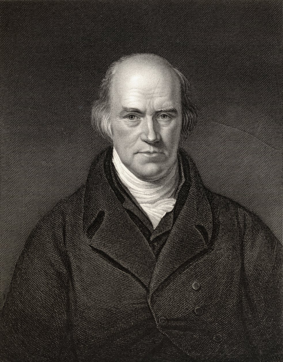 Davies Gilbert, Président de la Royal Society, gravé par J. Thompson, de 