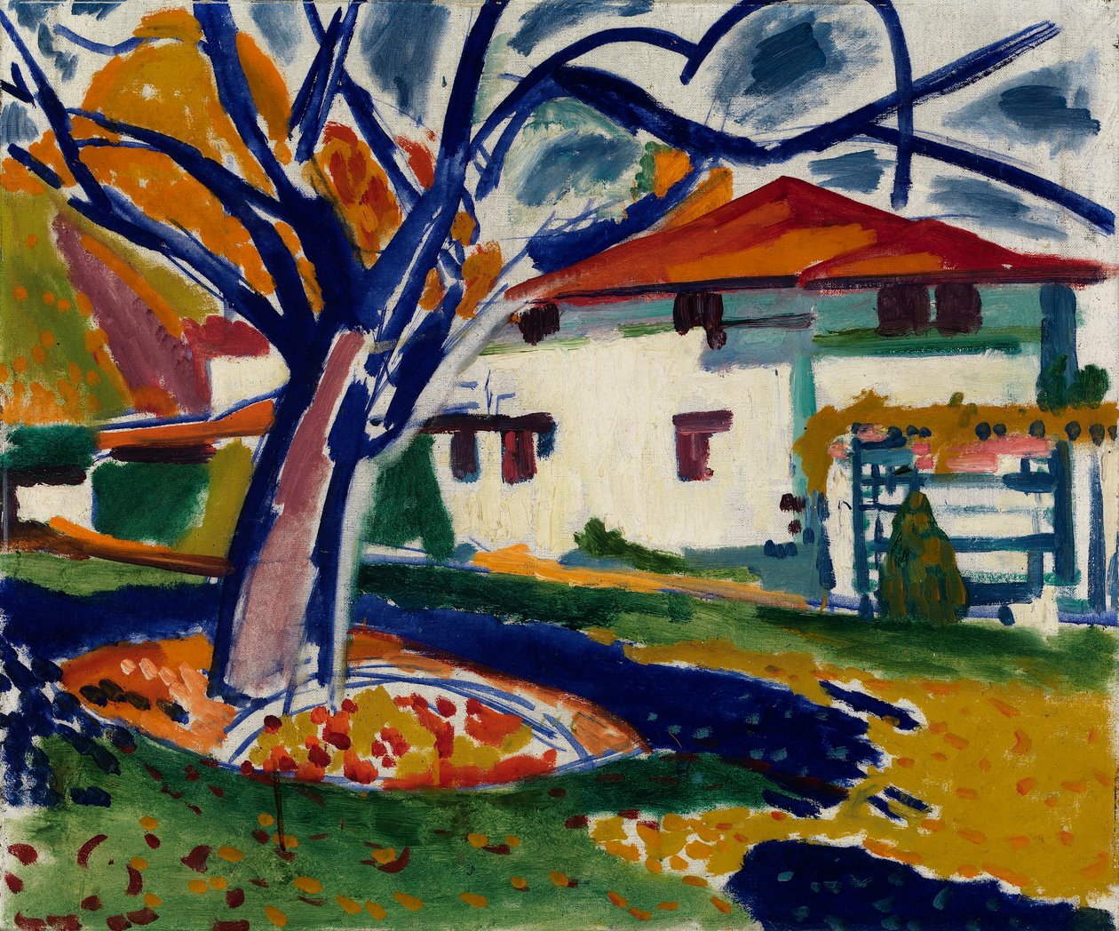 Arbres bleus - H. Lyman Sayen