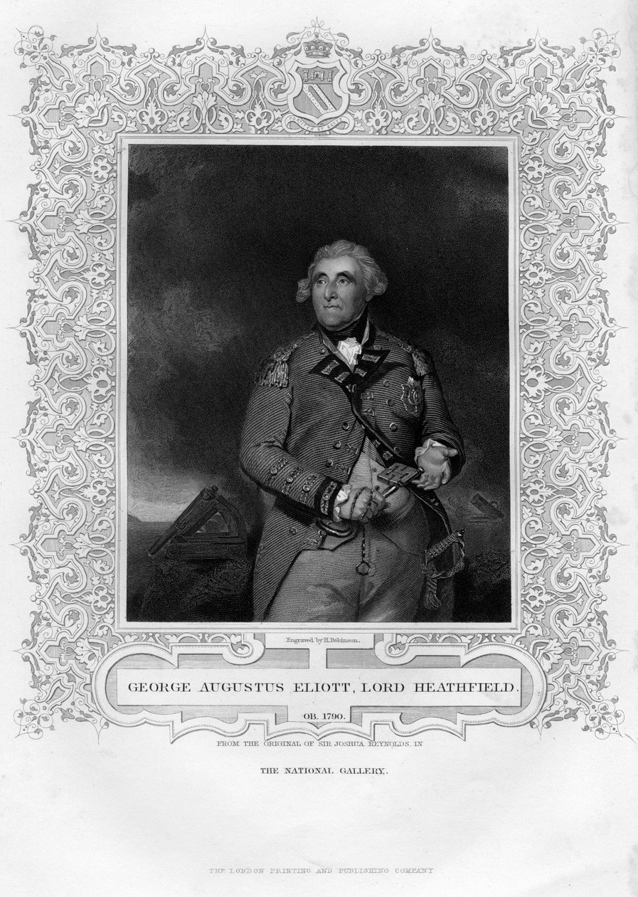 George Augustus Eliott 1717-1798, 1er Baron Heathfield, 19e siècle - H. Robinson
