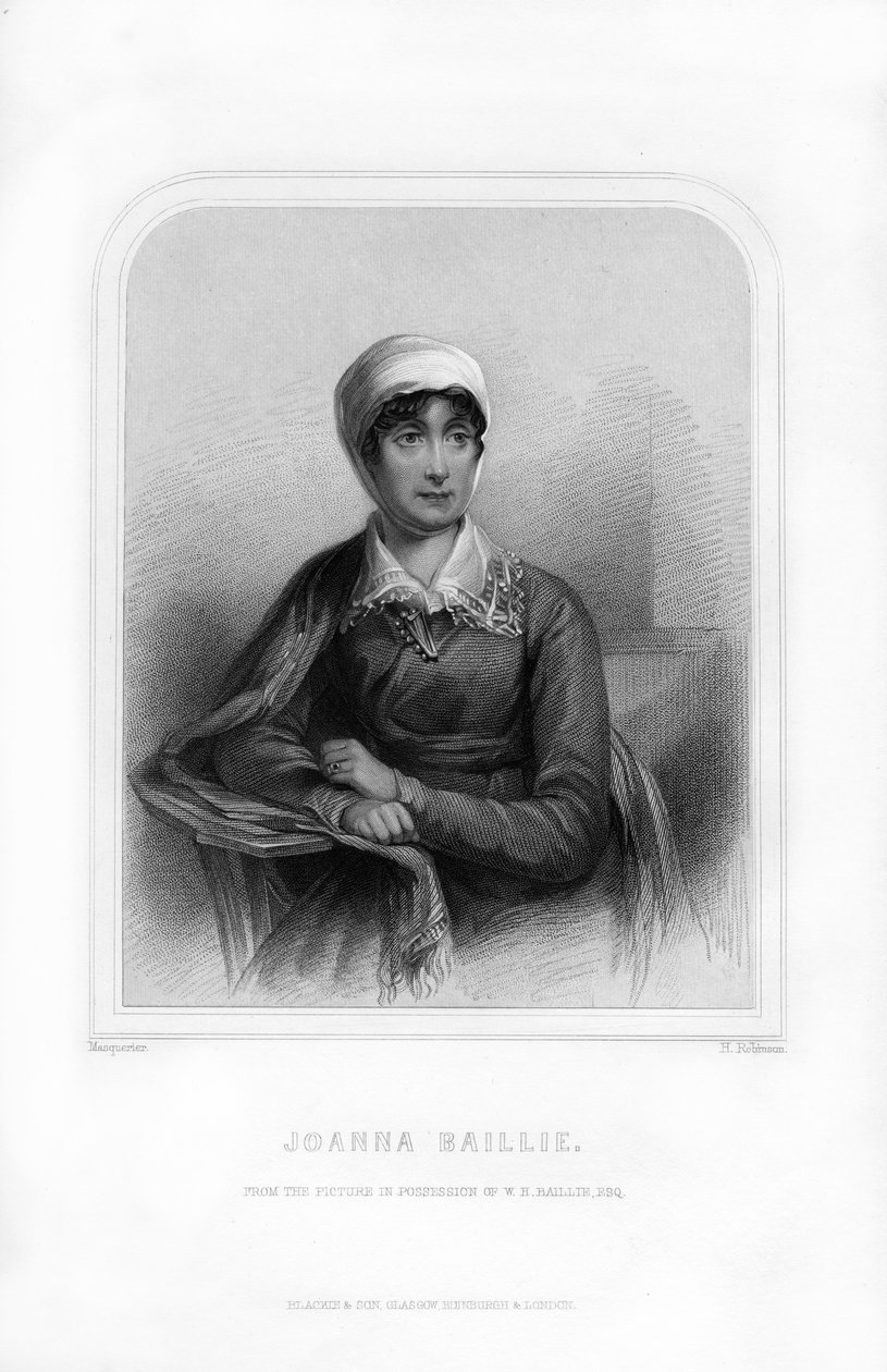 Joanna Baillie, poétesse et dramaturge écossaise, 1870 - H. Robinson