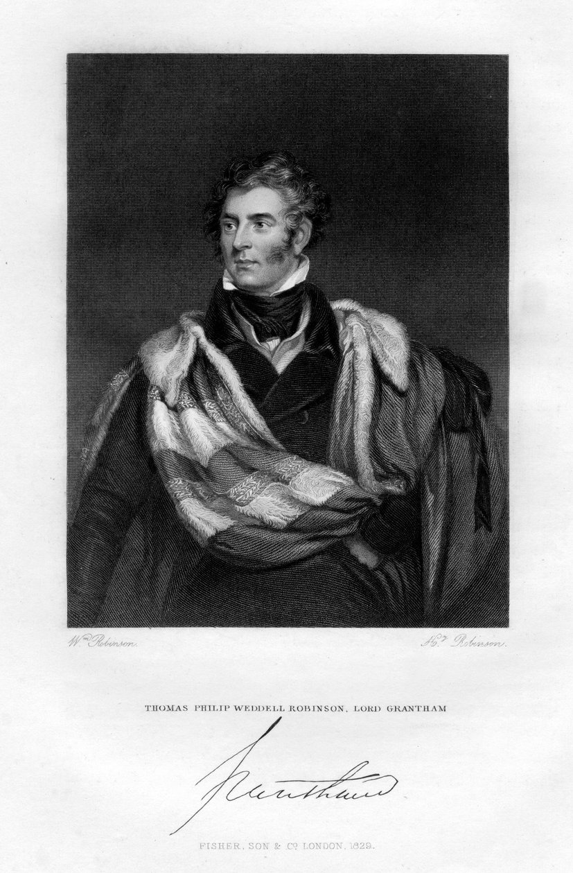Thomas Philip Weddell Robinson, Lord Grantham, 1829 - H. Robinson