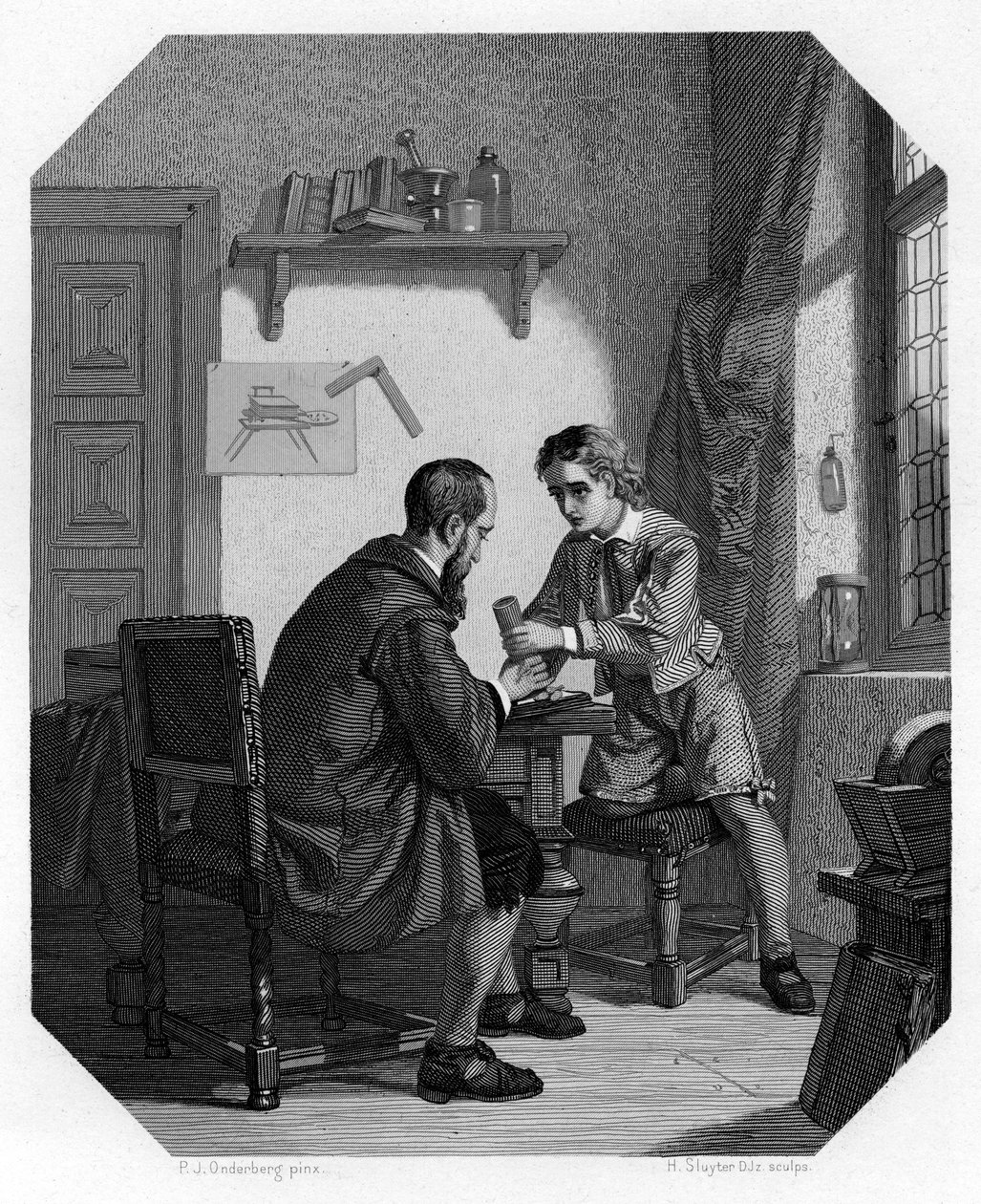 Hans Jansen et son fils Sacharias, vers 1870 - H. Sluyter