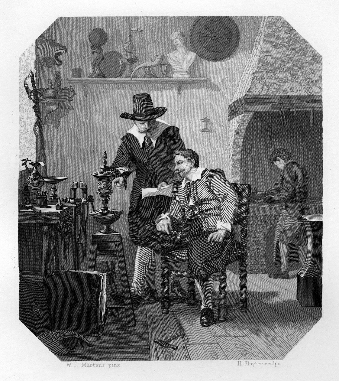 Paulus et Adam van Vianen, orfèvres néerlandais, vers 1870 - H. Sluyter