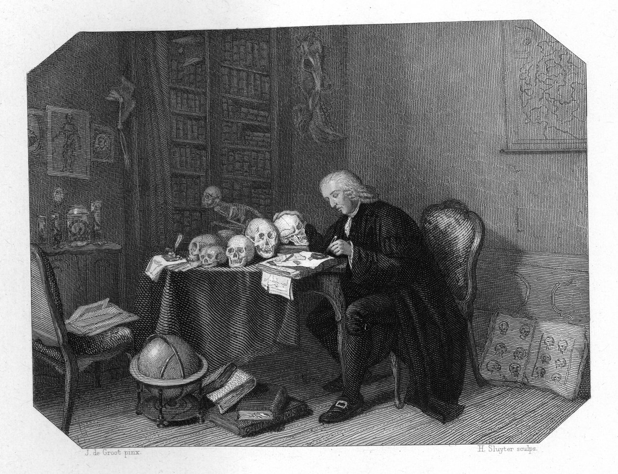 Petrus Camper, anatomiste, anthropologue et naturaliste néerlandais, vers 1870 - H. Sluyter