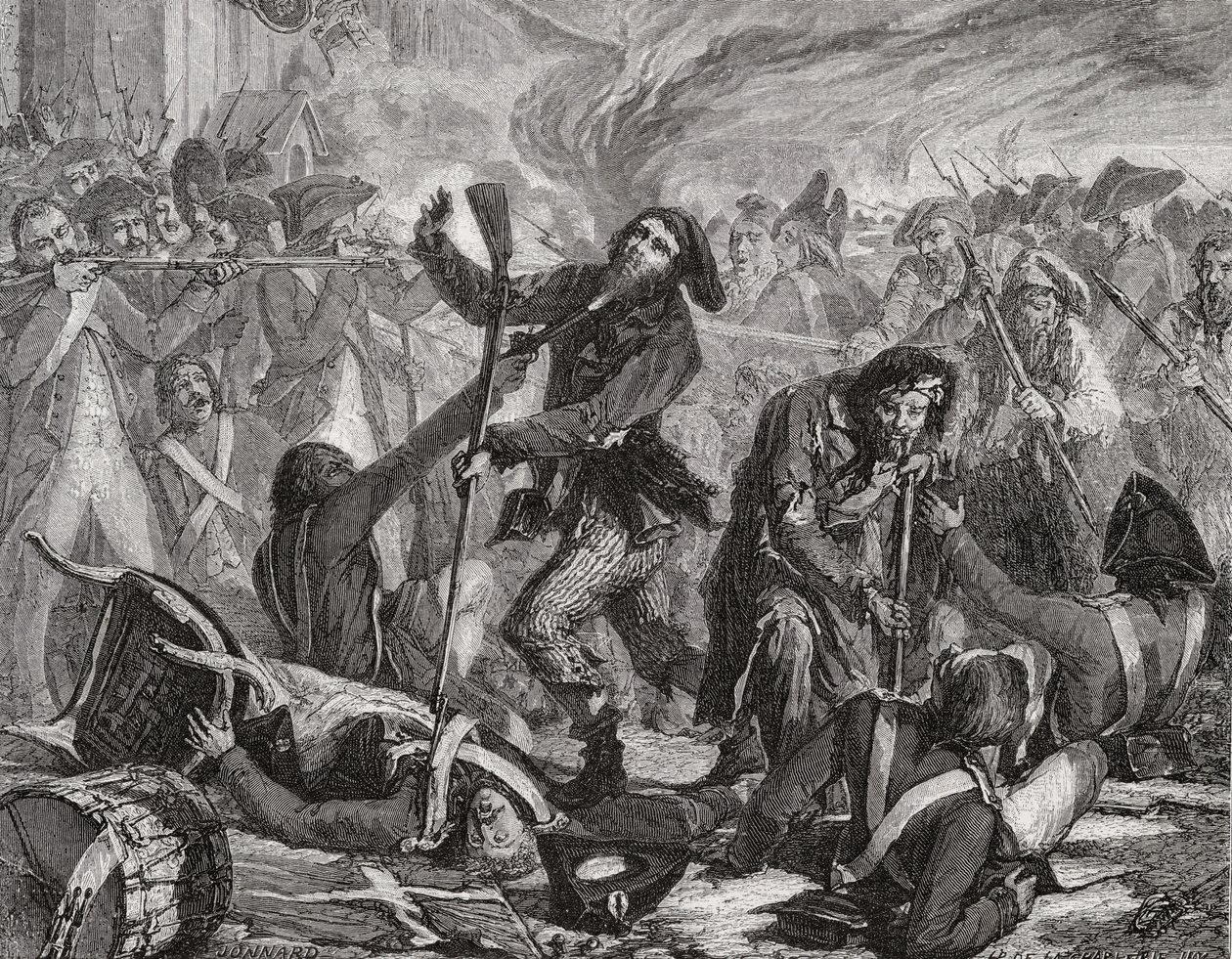 Le massacre de la Garde suisse, 10 août 1792 - H. de la Charlerie