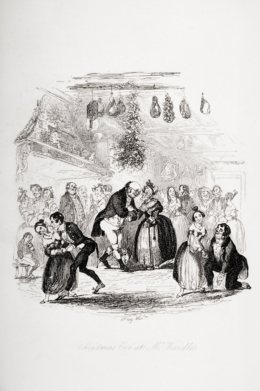 La veille de Noël chez M. Wardle, illustration de 